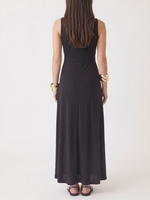 Majestic Filatures Suprima Cotton Interlock V-Neck Tank Maxi Dress