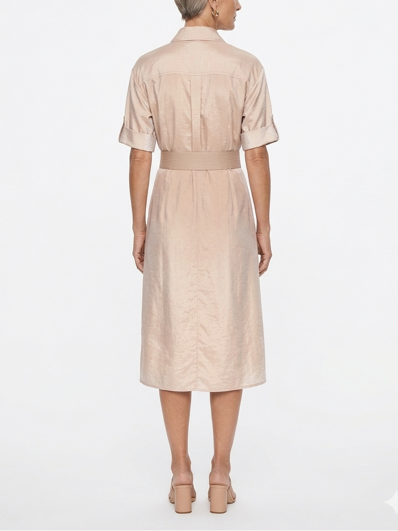 L'agence TS Callen Midi Shirt Dress