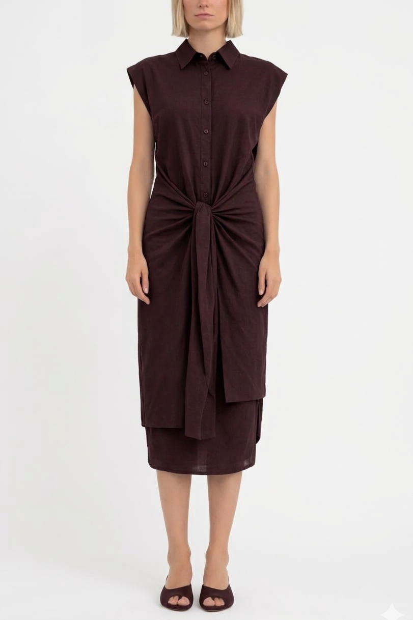 Tela Piramide Sleeveless Shirt Dress
