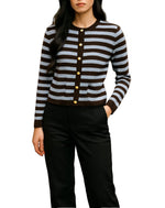 Allude Wool Blend Boxy Cut Cardigan