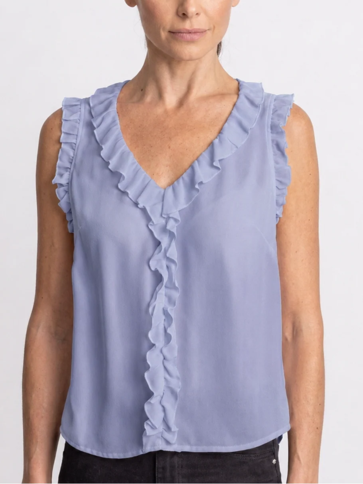 Go Silk Go Flutter Down Top_T1978