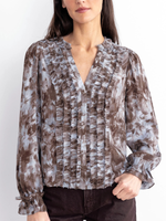 Go Silk Go Get Ready Ruffle Sleeve Blouse_T2039-HDFL