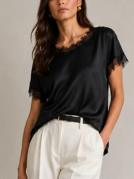 Go Silk Go Lacey Shell_T2062