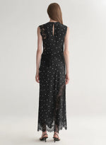 ALC Gracie Polka Dot Crepe And Lace Top