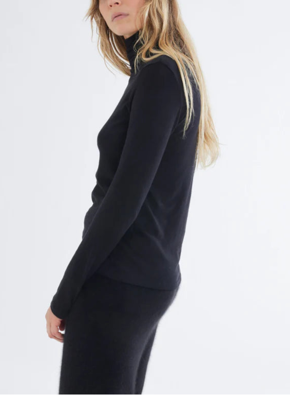 Majestic Cotton Cashmere L/S Turtleneck