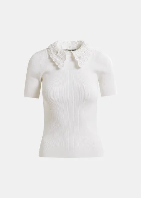 Essentiel Halamo Lace Collar Top