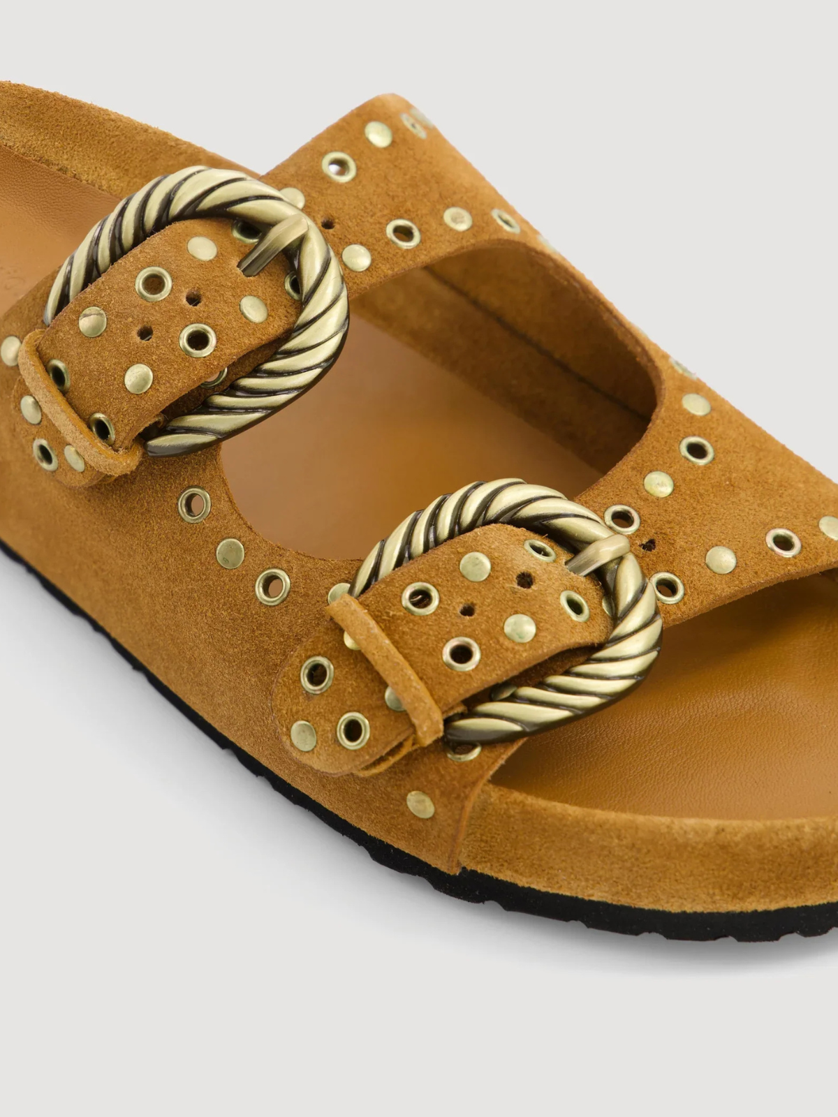 Hartford Amber Leather Sandal_BFAJ706