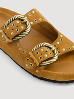 Hartford Amber Leather Sandal_BFAJ706