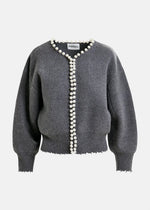 Essentiel Ideas Knit Cardigan With Pearls