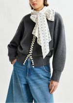 Essentiel Ideas Knit Cardigan With Pearls