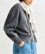 Essentiel Ideas Knit Cardigan With Pearls