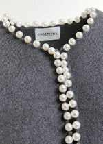 Essentiel Ideas Knit Cardigan With Pearls