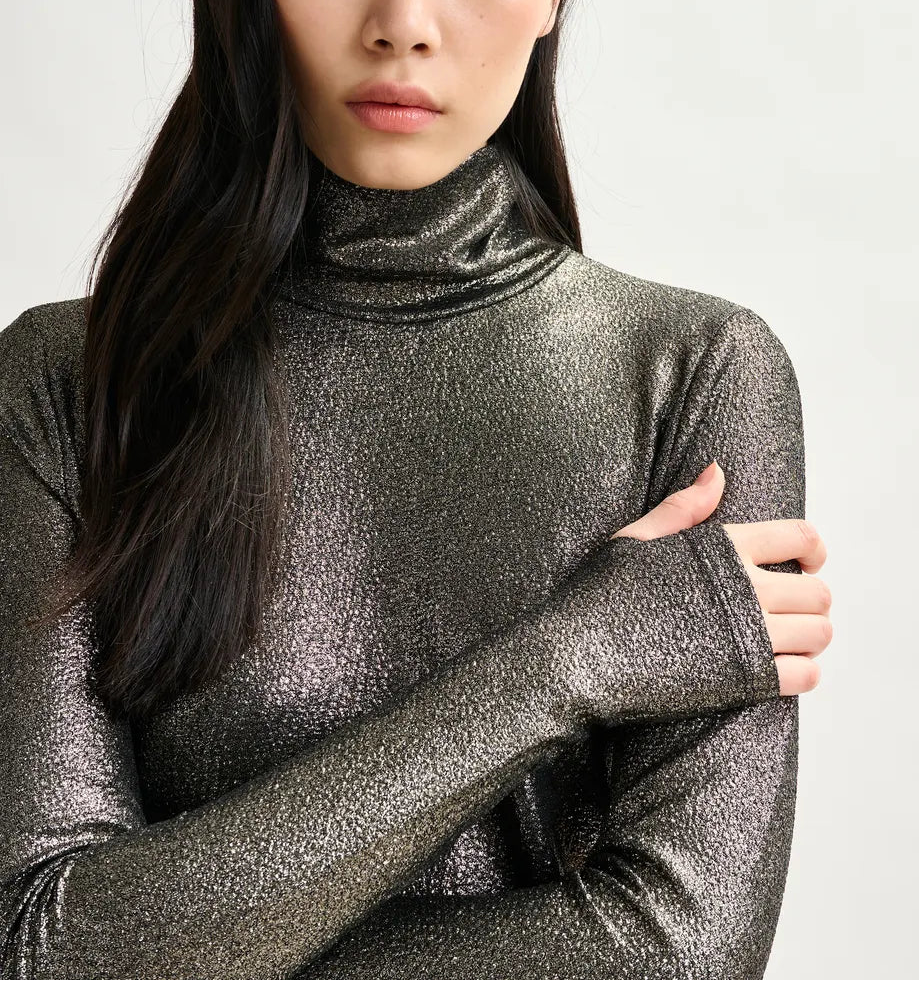 Essentiel Llevate Jersey Turtleneck Top