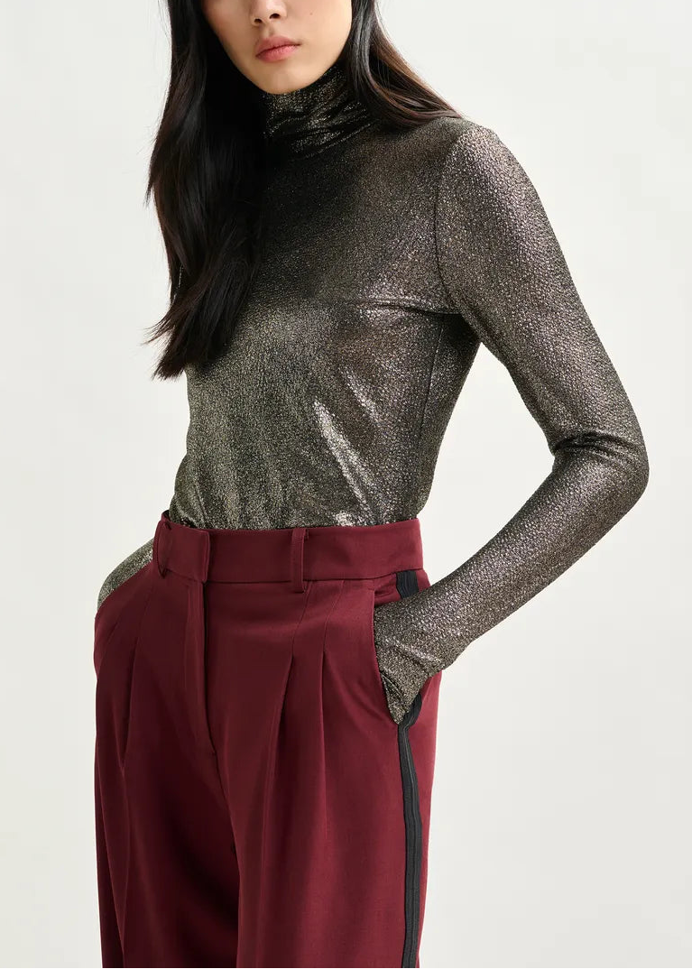 Essentiel Llevate Jersey Turtleneck Top