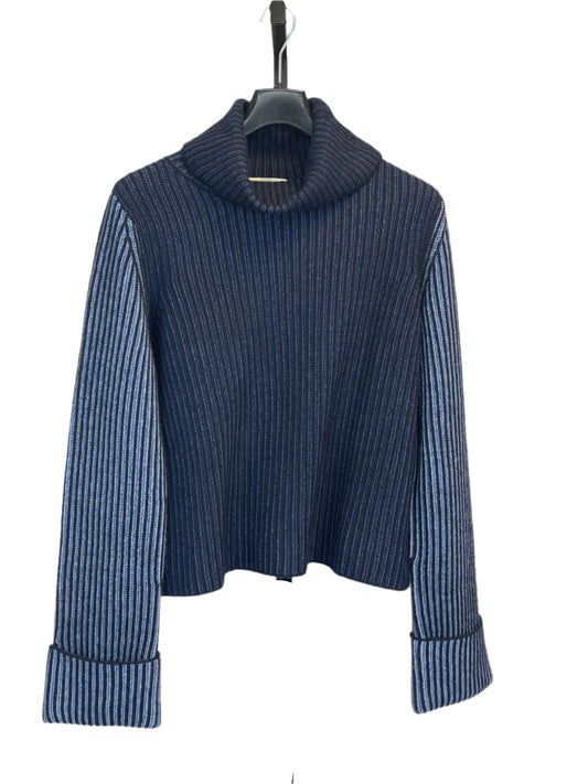 Autumn Cashmere Color Block Cuffed Turtleneck