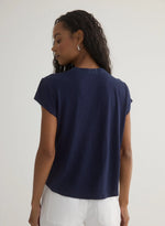 Bella Dahl Short Sleeve Placket Pullover Top