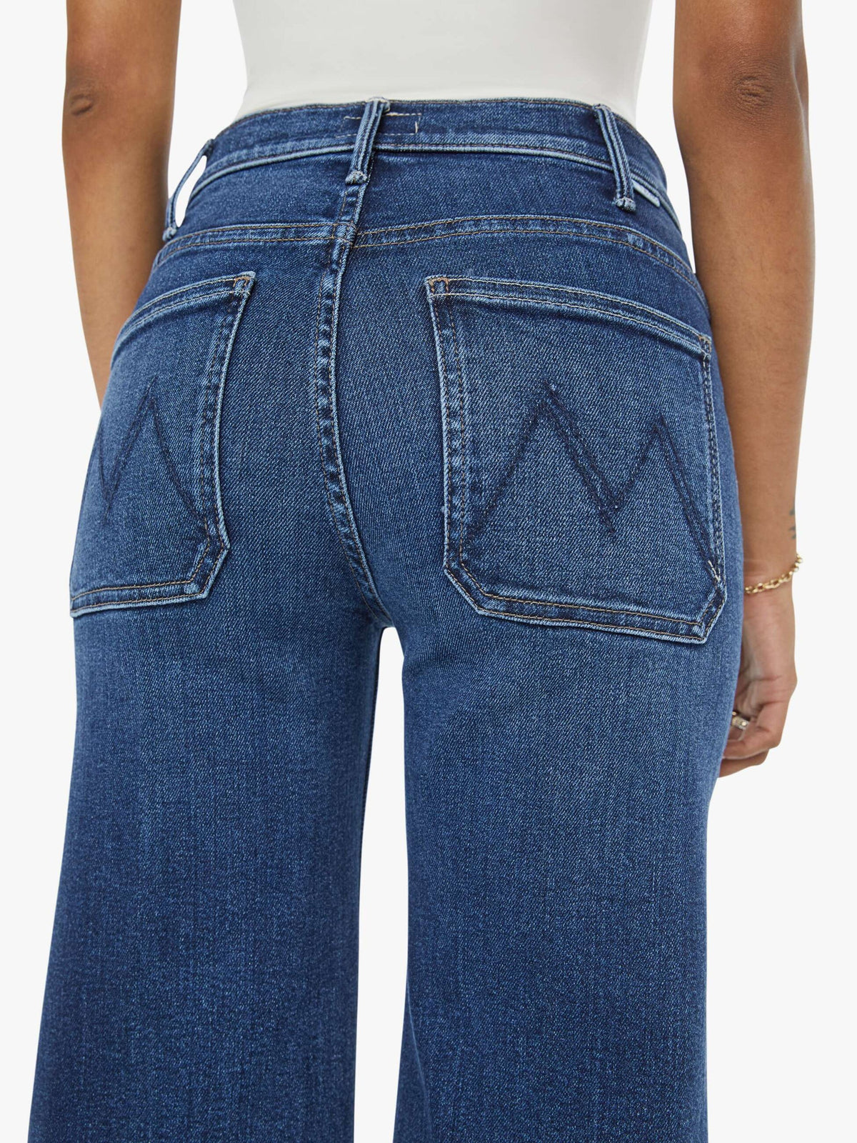 Mother Lil Hustler Roller Patch Skimp Jeans