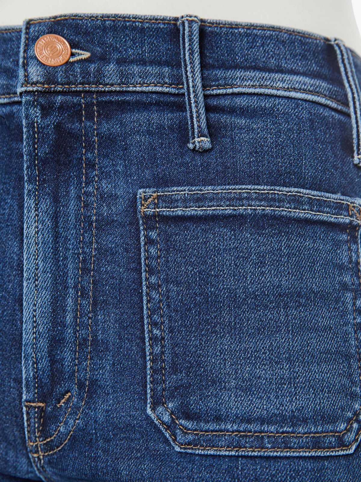 Mother Lil Hustler Roller Patch Skimp Jeans