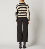 Kokun Stripe Mixed Cardigan