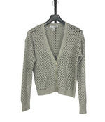 Autumn Cashmere Solid Mesh Cardigan