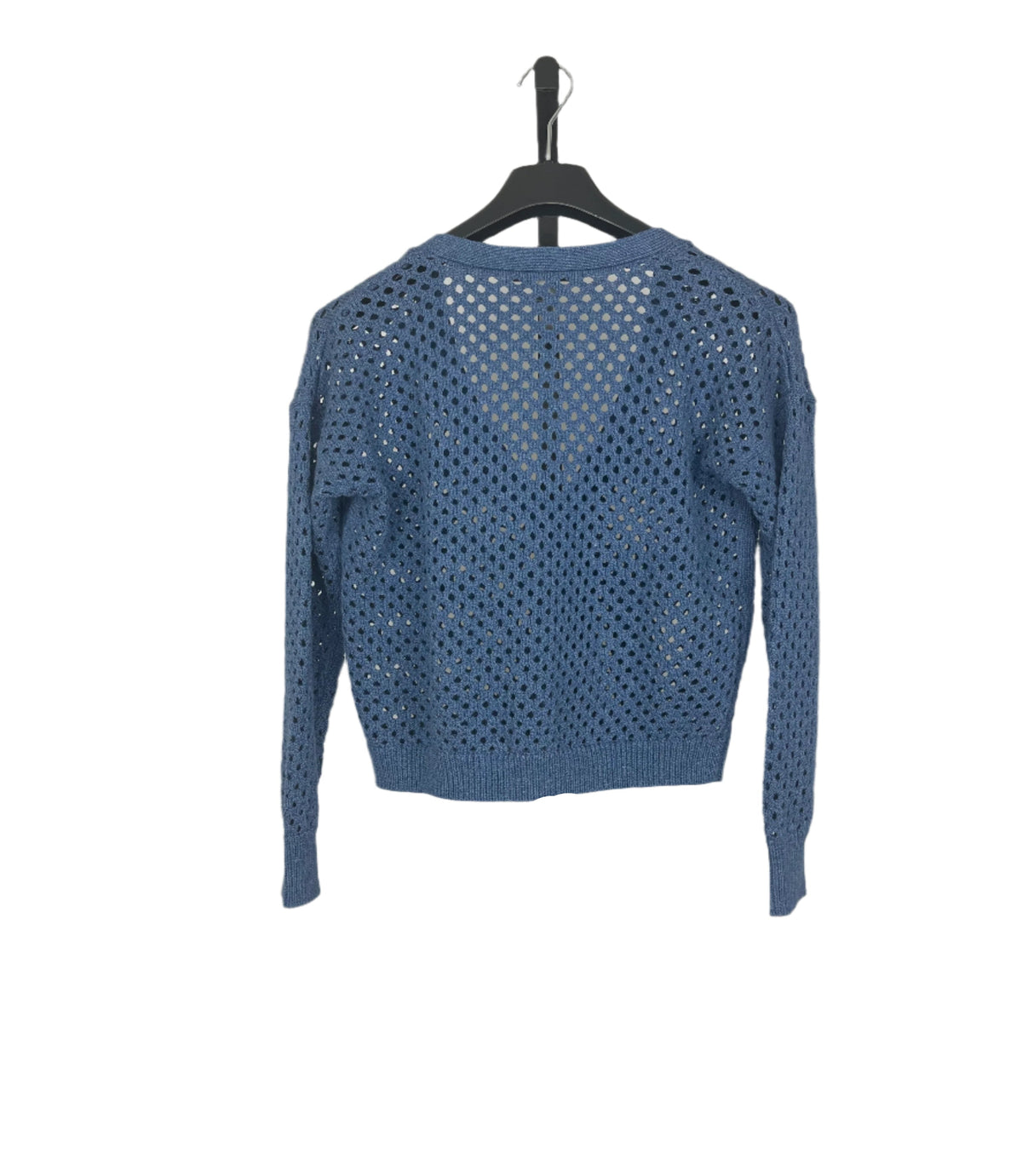 Autumn Cashmere Solid Mesh Cardigan