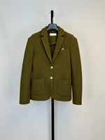 Circolo Herringbone Slim Fit Lana Blazer