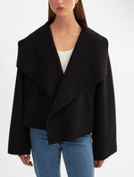 Lamarque Luisa Cropped Cascade Collar Jacket