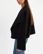 Lamarque Luisa Cropped Cascade Collar Jacket