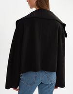 Lamarque Luisa Cropped Cascade Collar Jacket