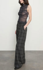 Enza Costa Mesh Sleeveless Twist Top