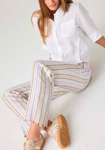 LAFATA Beach Pant W\ Frayed Hem