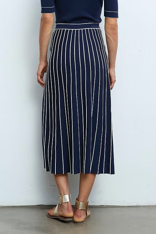 Aldo Martins Plated Knit Midi Skirt