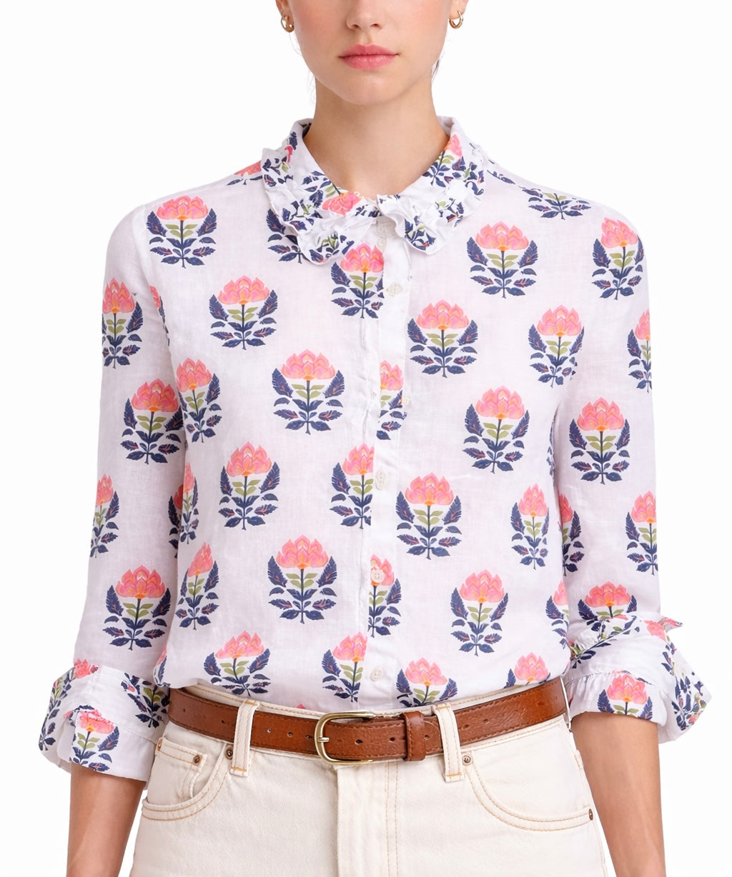 Vilagallo Indian Flower Shirt