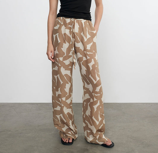 Enza Costa Floral Camo Cupro Resort Pant