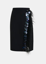 Essentiel Lvil Embellished Feather Skirt