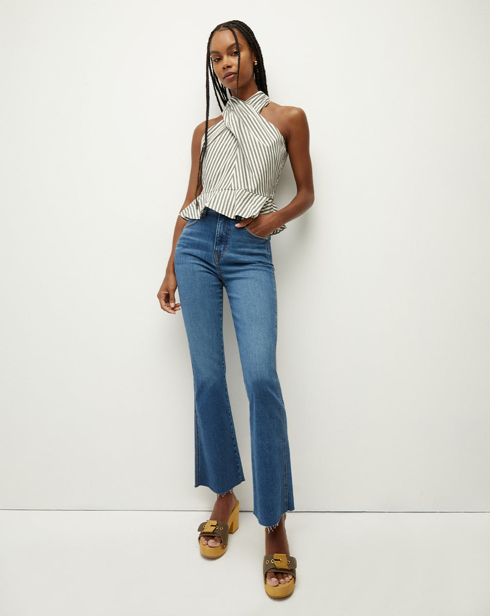 Veronica Beard Carson Ankle Flare Jeans
