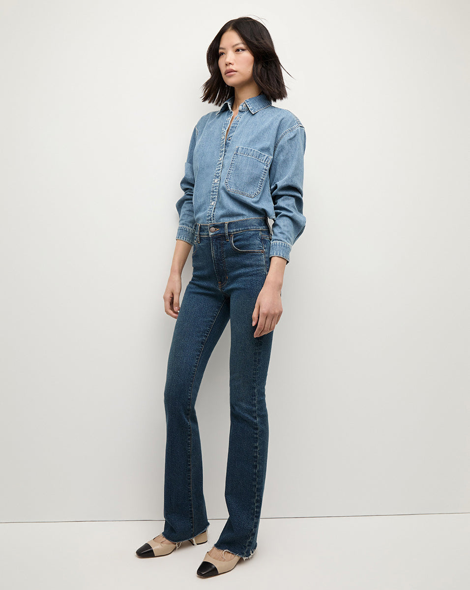Veronica Beard Cameron Mid Rise Bootcut
