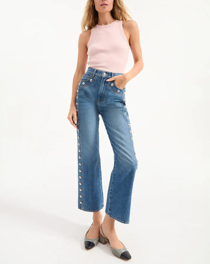 Veronica Beard Dylan Ankle High Rise Jeans