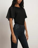 Veronica Beard Arisa Mixed Media Top