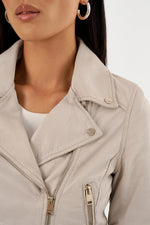 Lamarque Ts Janika Cropped Leather Biker Jacket