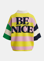 Essentiel Jice Striped Embo Snoopy Polo