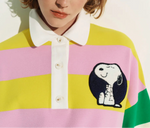 Essentiel Jice Striped Embo Snoopy Polo