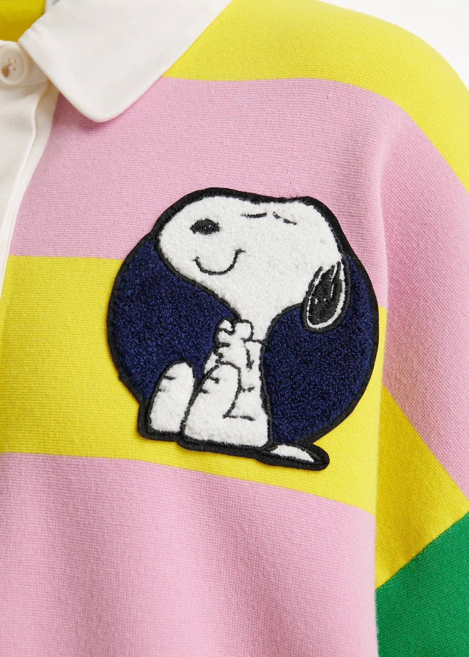 Essentiel Jice Striped Embo Snoopy Polo