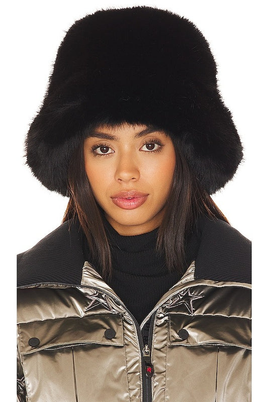 TS Jocelyn Oversized Faux Fur Bucket Hat