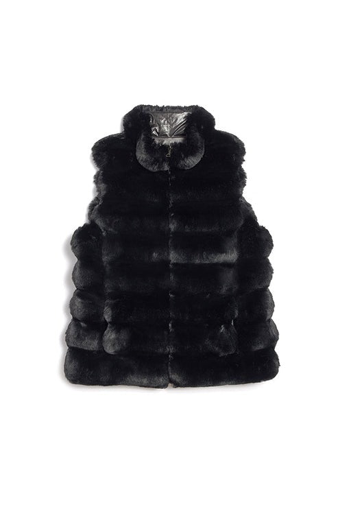 TS Jocelyn Plush Faux Fur Reversible Vest