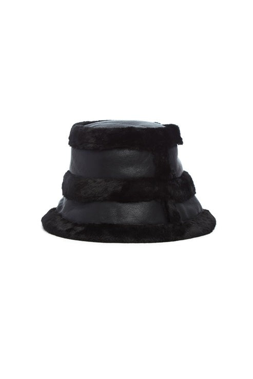 TS Jocelyn Faux Mink Bucket Hat