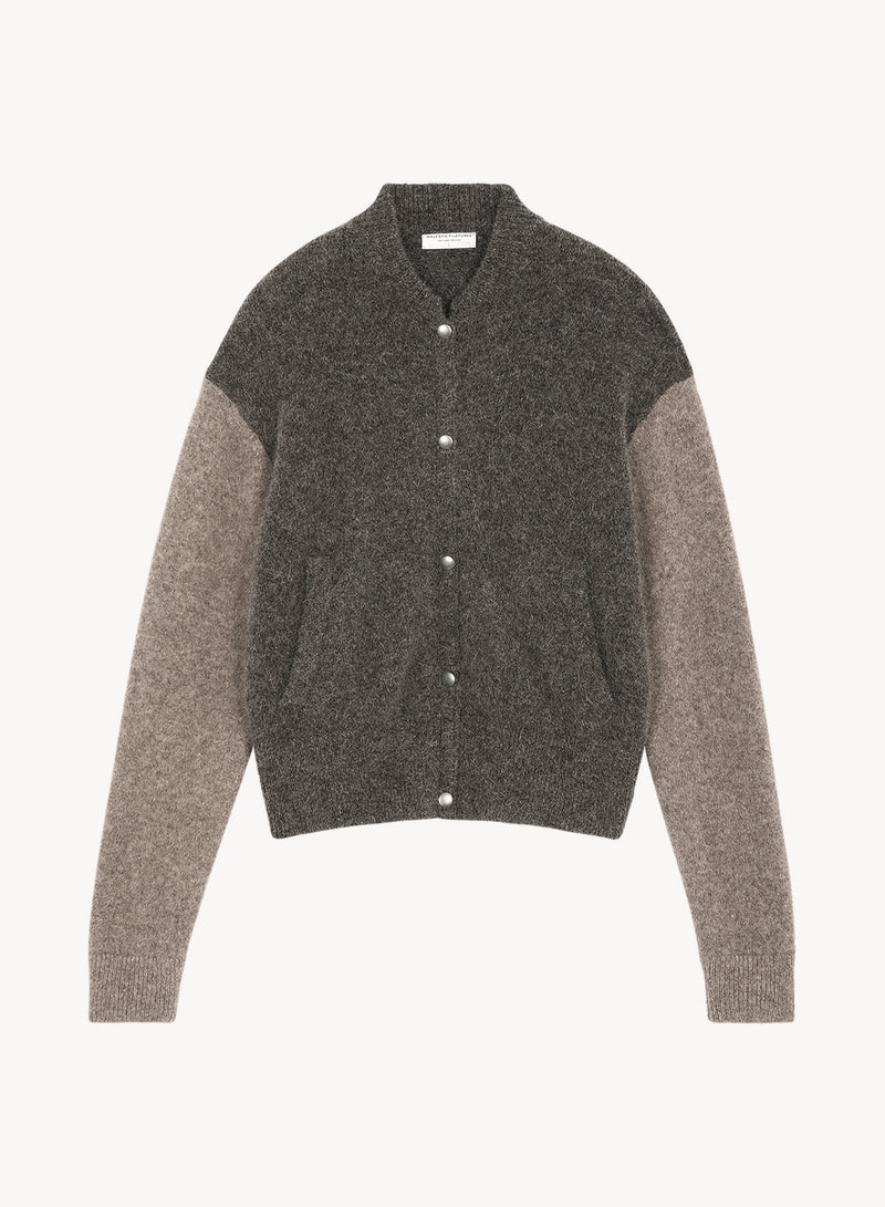 Majestic Ultra Soft Alpaca Bomber Jacket