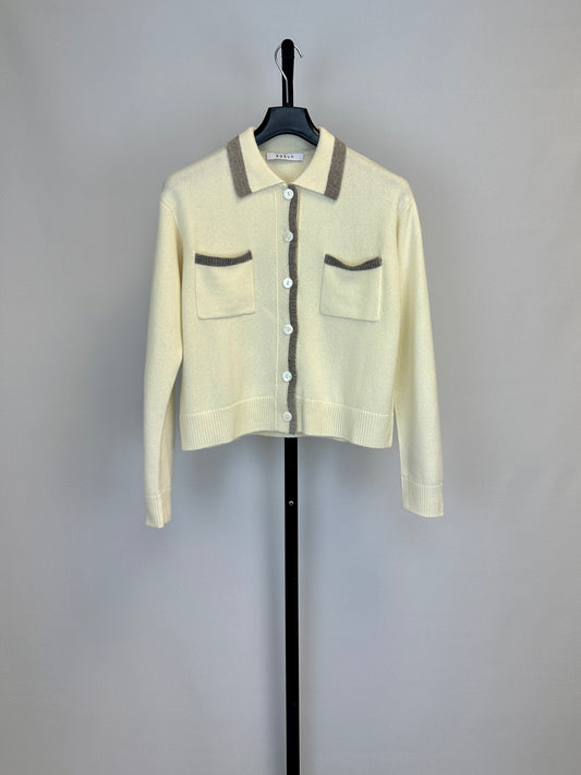 Kokun Tipped Polo Cardigan