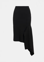 Essentiel Draped Asymmetrical Ruffle MidI Skirt