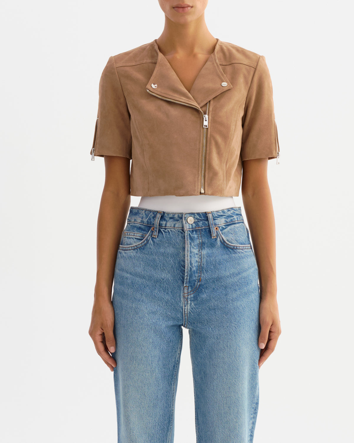 Lamarque Kirsi Suede Cropped Jacket